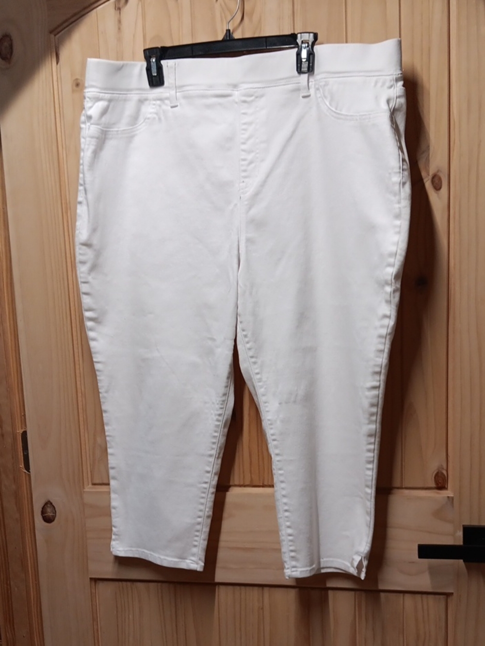 Terra & Sky White Ankle Crop Jeans